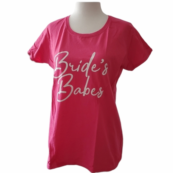 Fruit of the Loom Tops - ✅ Bride's Babes Pink T-shirt